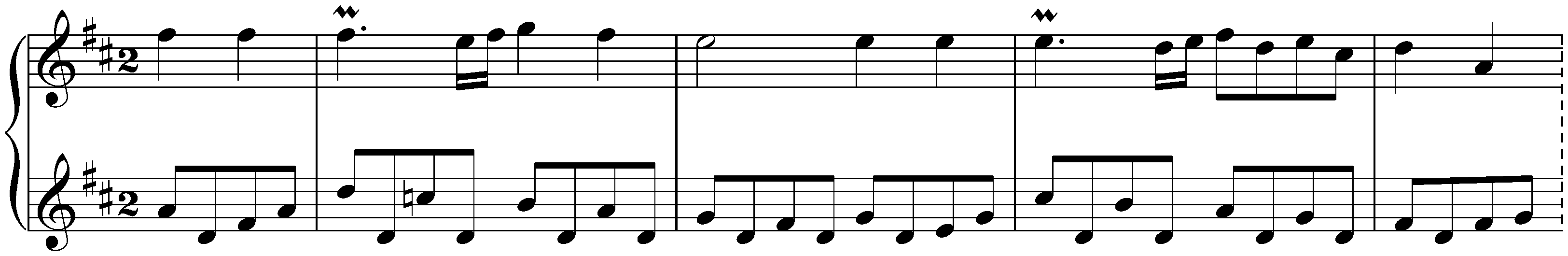English Suite no. 6 in D minor, BWV 811; 5. Gavotte I &ndash; Gavotte II &ndash; Gavotte I