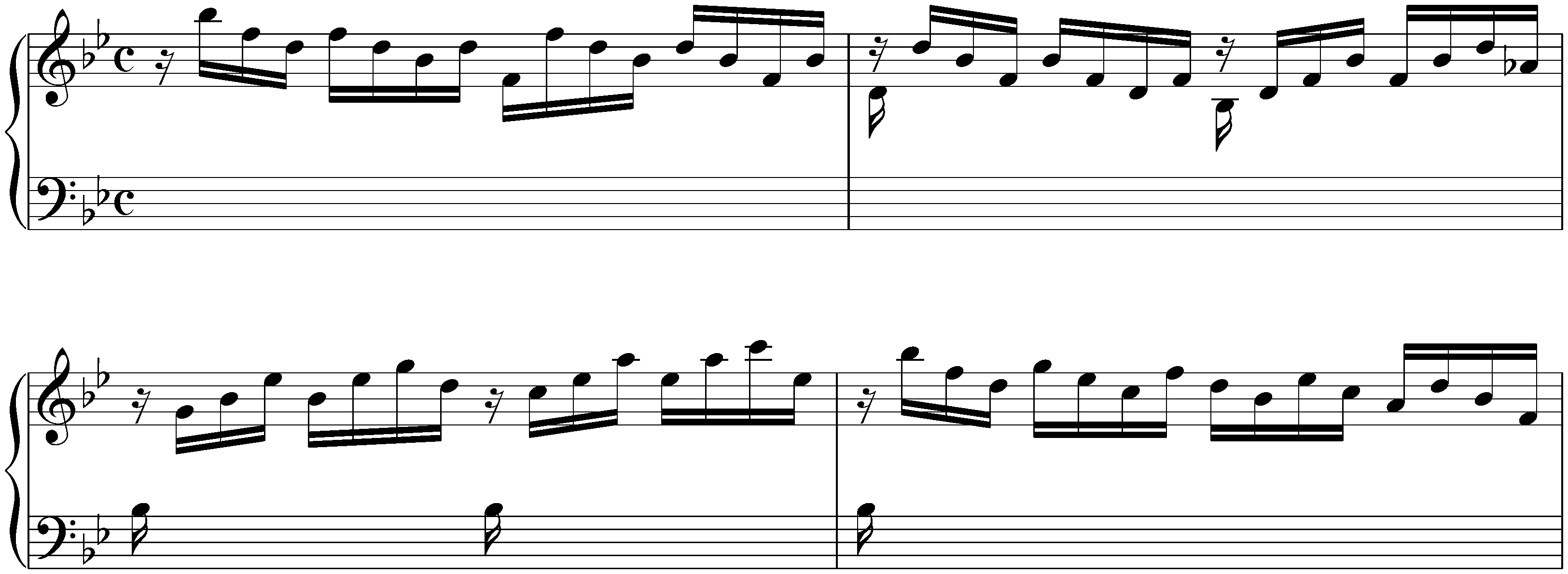 Fantasia and Fughetta in B-flat major, BWV 907; 1. Fantasia