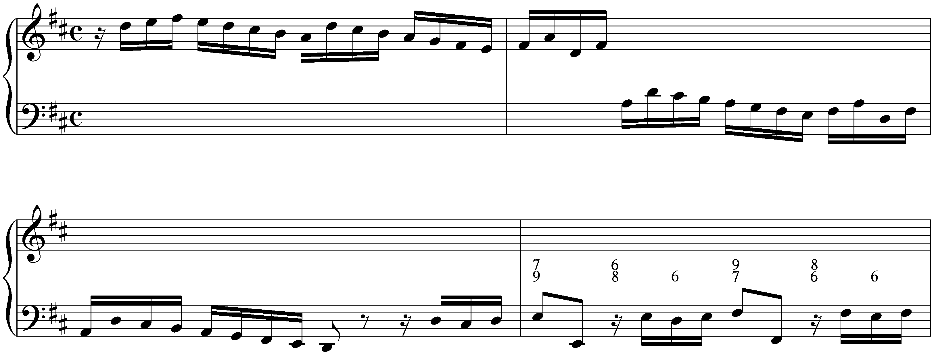 Fantasia and Fughetta in D major, BWV 908; 1. Fantasia