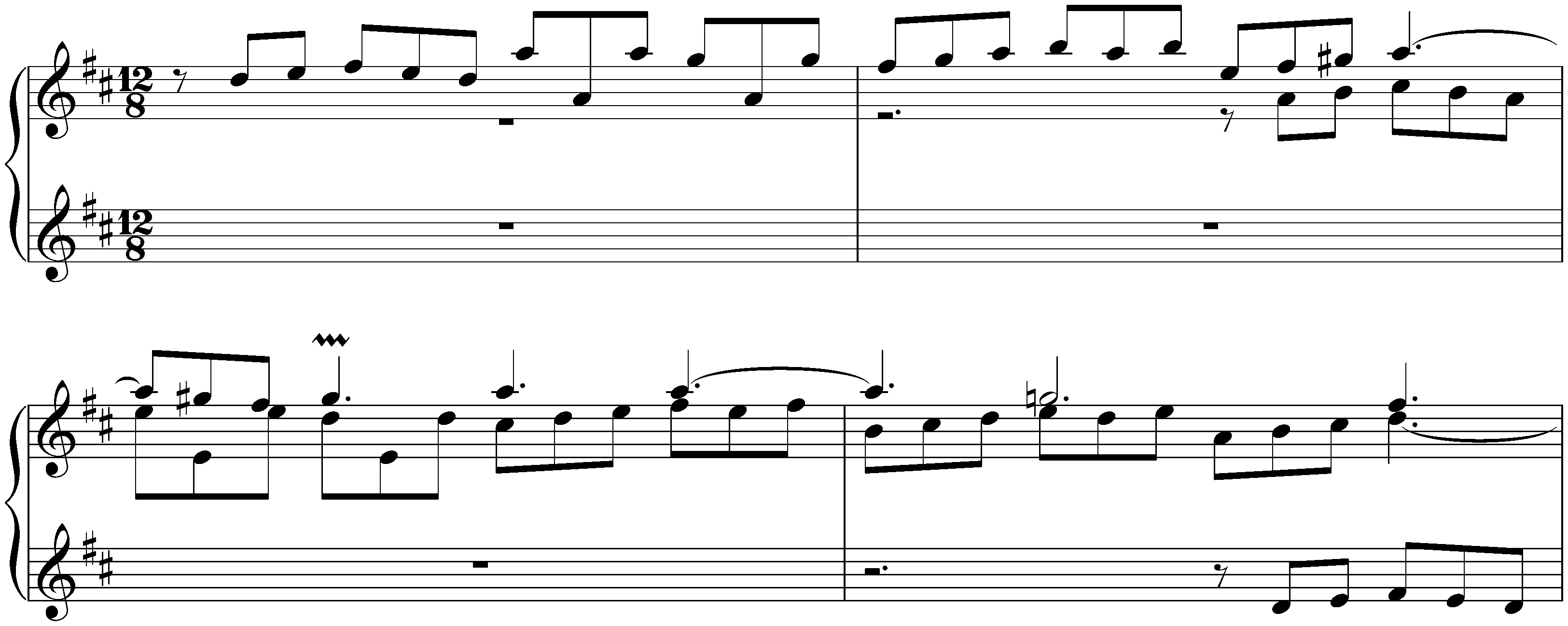 Fantasia and Fughetta in D major, BWV 908; 2. Fughetta