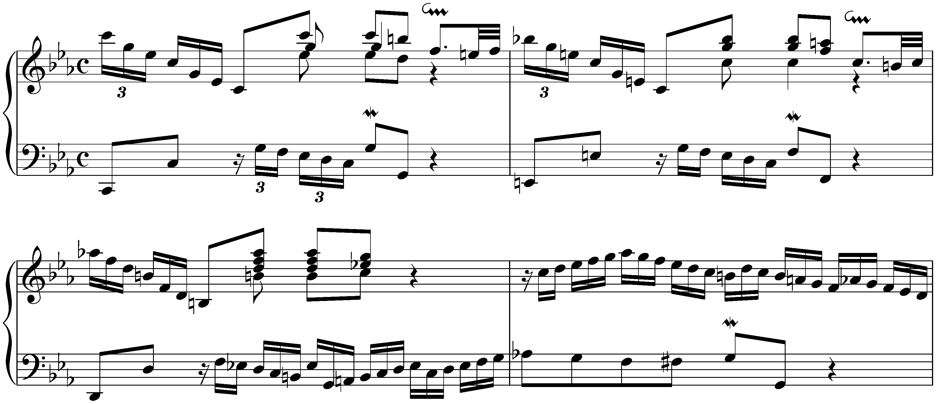 Fantasia and Fugue in C minor, BWV 906; 1. Fantasia