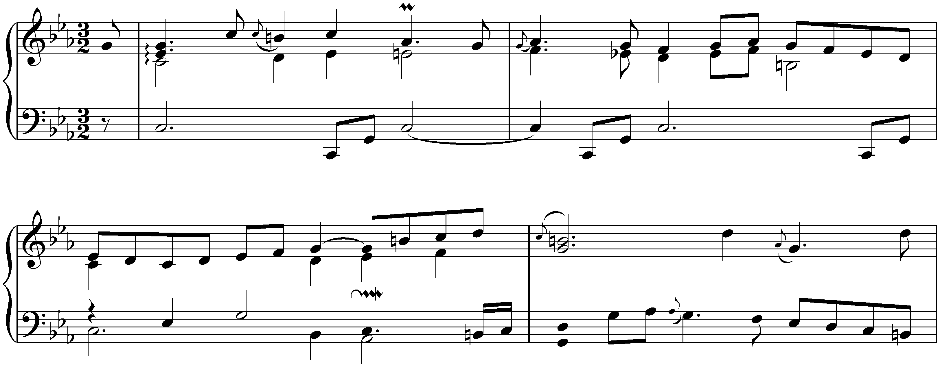 French Overture in C minor, BWV 831 (first version); 2. Courante