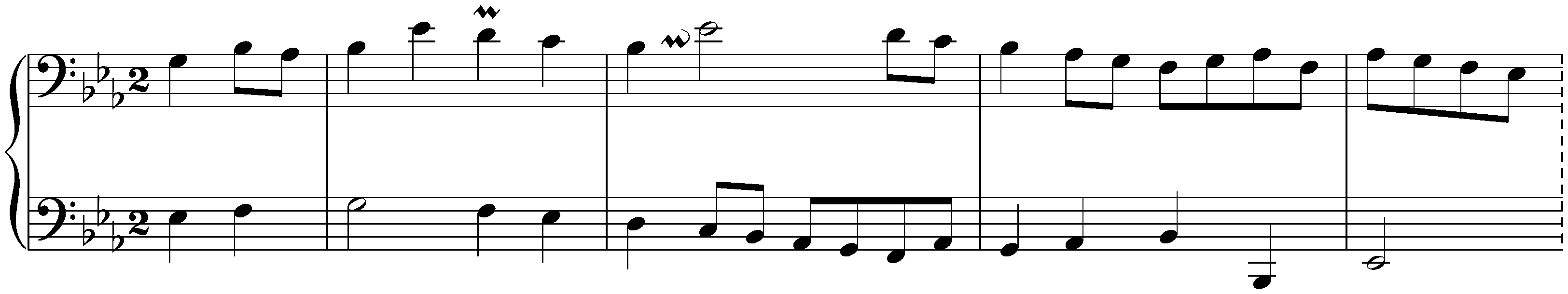 French Overture in C minor, BWV 831 (first version); 3. Gavotte I – Gavotte II – Gavotte I