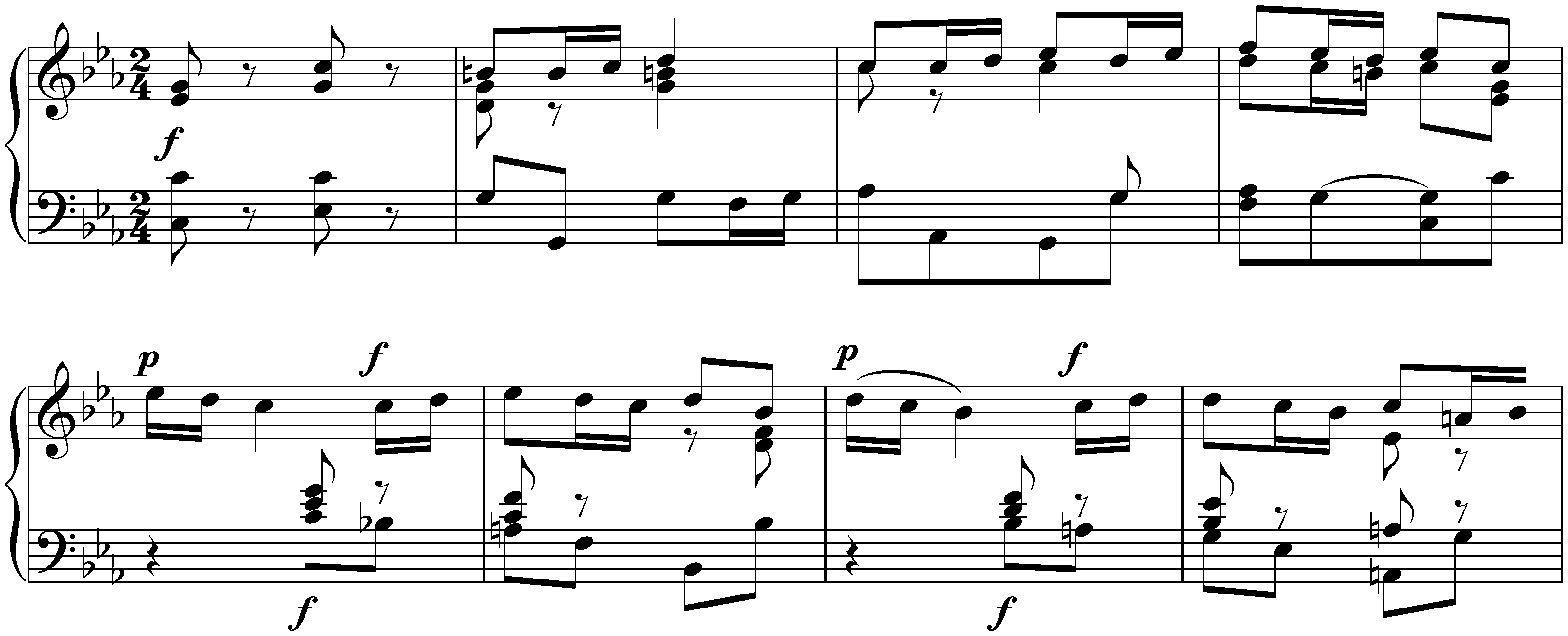 French Overture in C minor, BWV 831 (first version); 8. Echo
