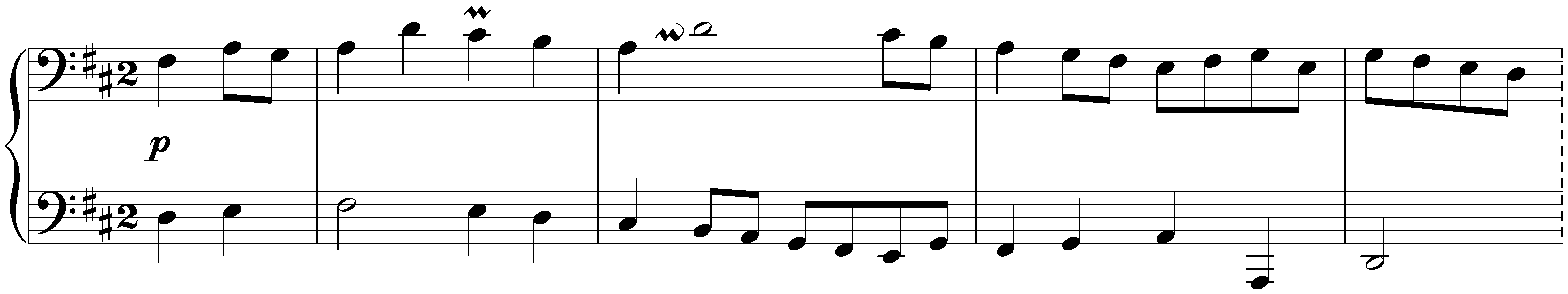 French Overture in B minor, BWV 831 (second version); 3. Gavotte I – Gavotte II – Gavotte I