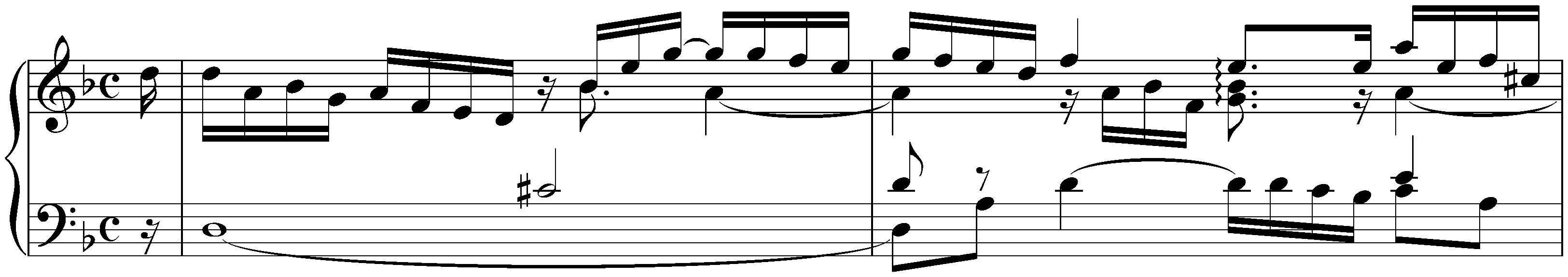 French Suite no. 1 in D minor, BWV 812; 1. Allemande