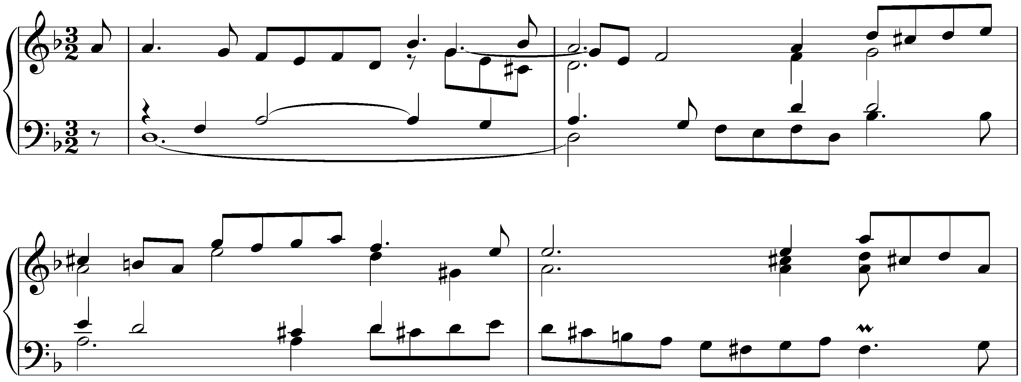French Suite no. 1 in D minor, BWV 812; 2. Courante