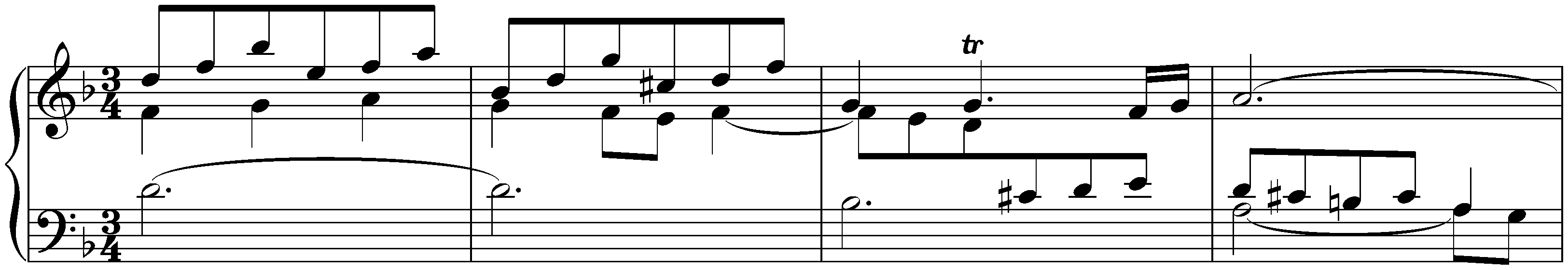 French Suite no. 1 in D minor, BWV 812; 4. Menuet I – Menuet II – Menuet I