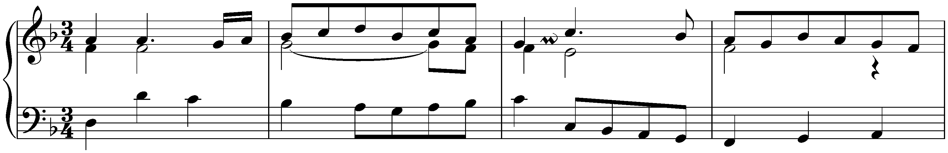 French Suite no. 1 in D minor, BWV 812; 4. Menuet I – Menuet II – Menuet I