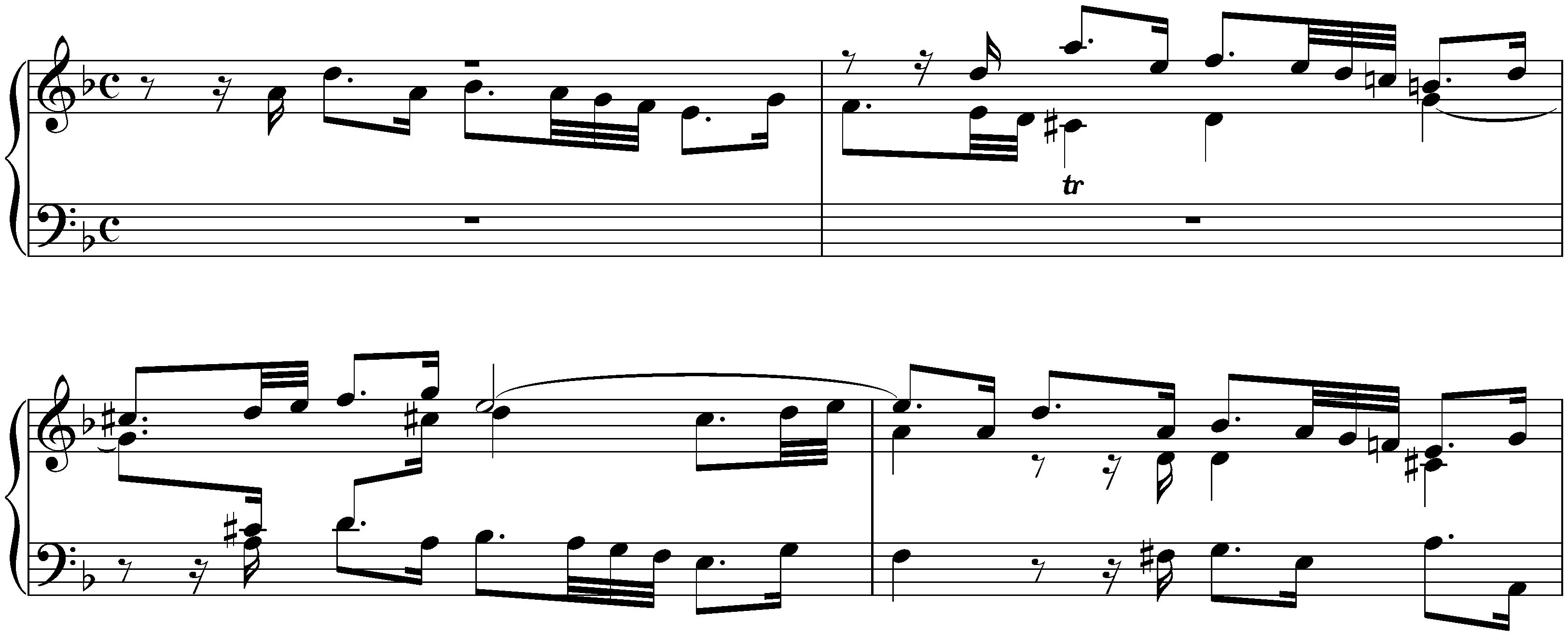 French Suite no. 1 in D minor, BWV 812; 5. Gigue