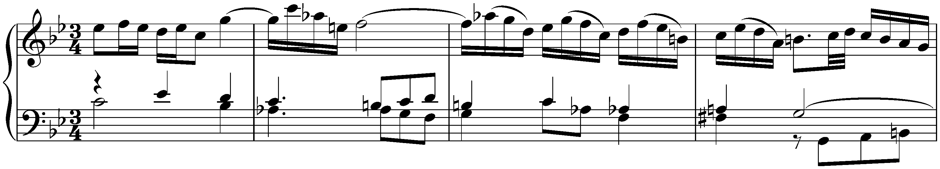 French Suite no. 2 in C minor, BWV 813; 3. Sarabande