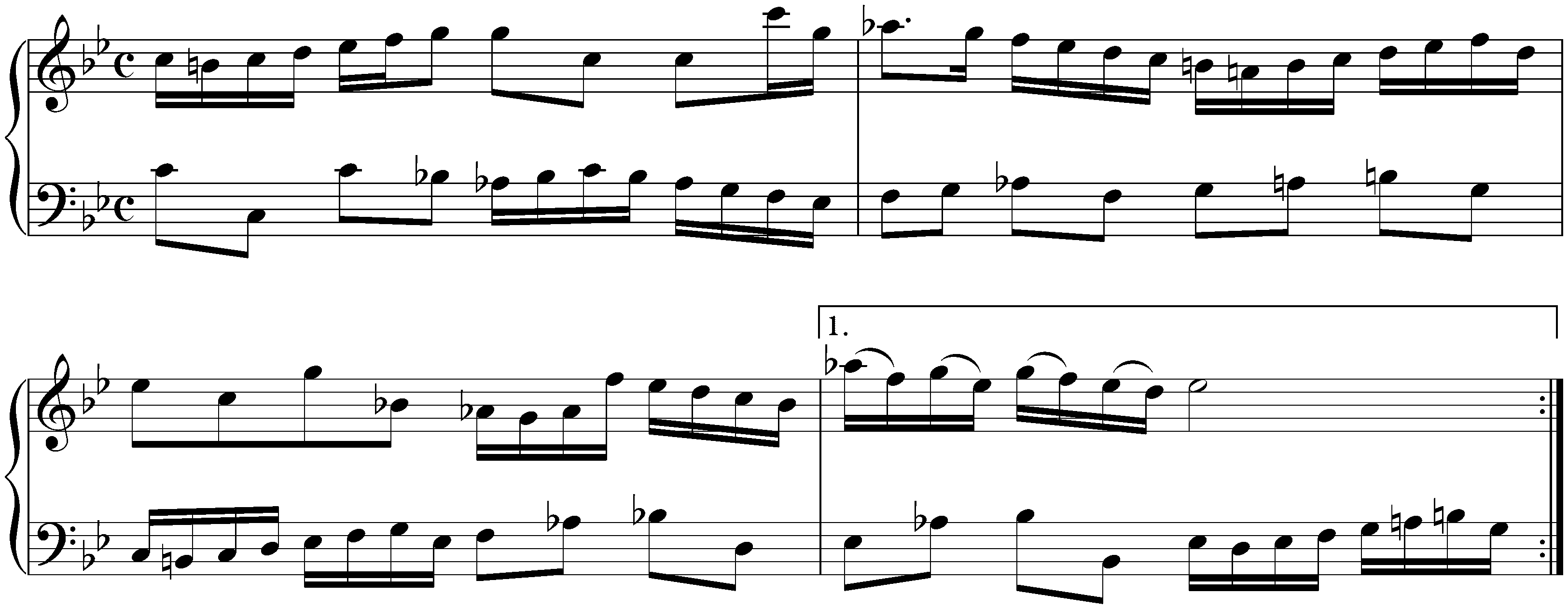 French Suite no. 2 in C minor, BWV 813; 4. Air