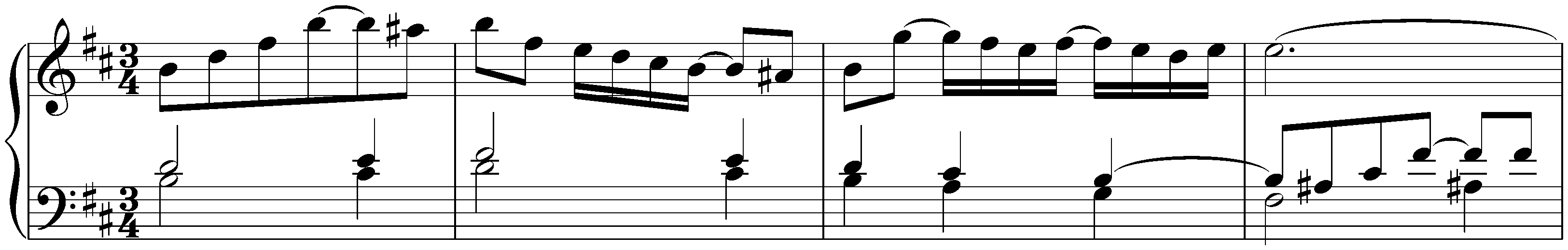 French Suite no. 3 in B minor, BWV 814; 3. Sarabande