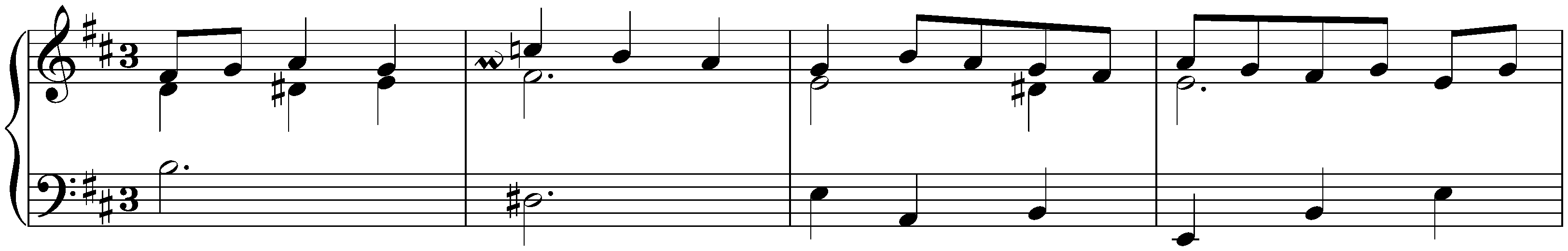 French Suite no. 3 in B minor, BWV 814; 5. Menuet – Trio – Menuet