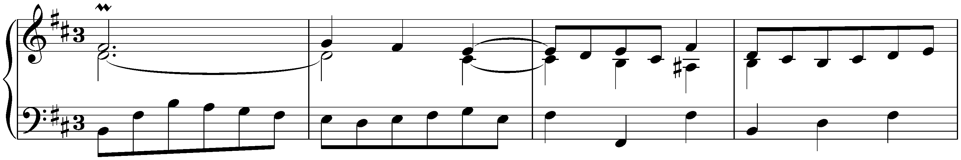 French Suite no. 3 in B minor, BWV 814; Menuet – Trio – Menuet (variant version)