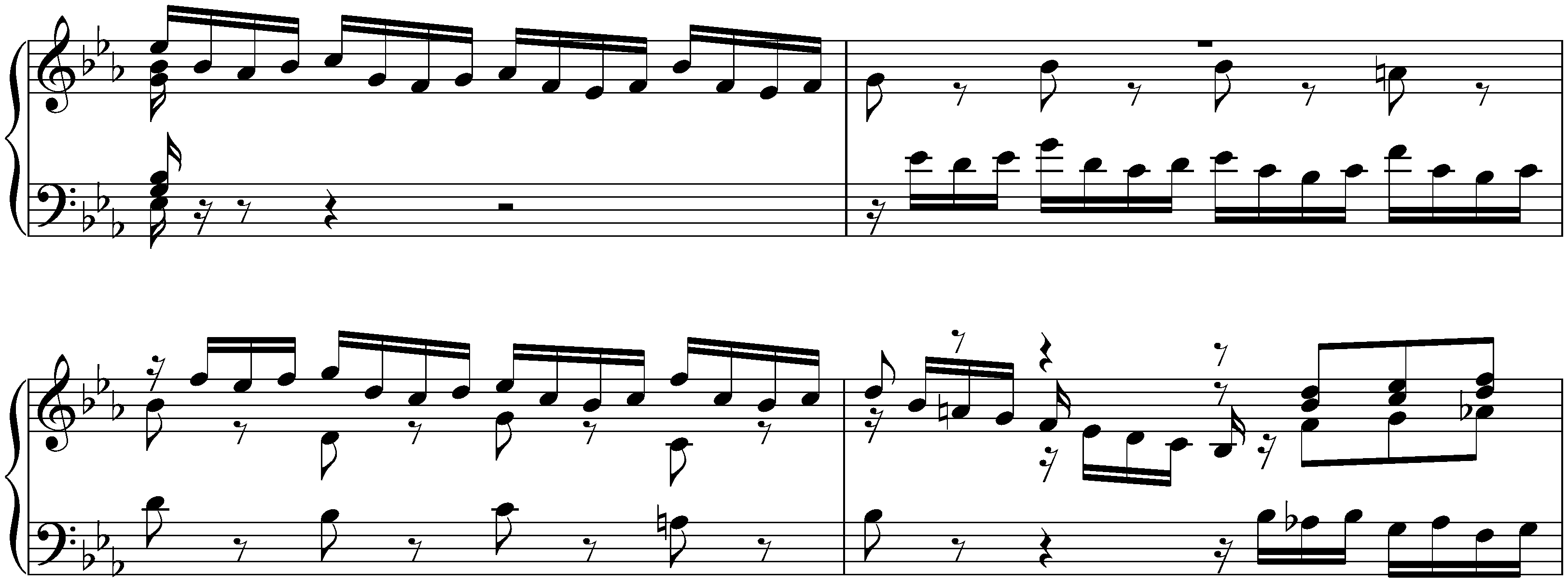 French Suite no. 4 in E-flat major, BWV 815; Praeludium (variant version)
