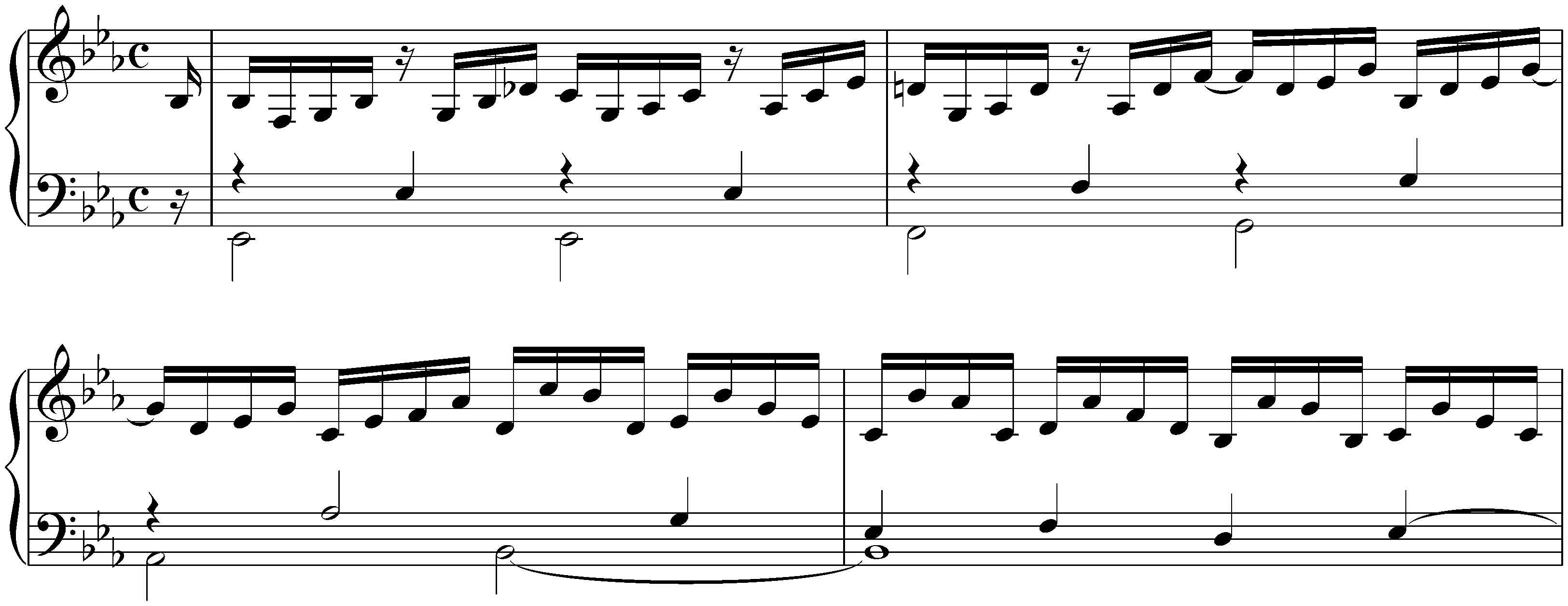 French Suite no. 4 in E-flat major, BWV 815; 1. (1.) Allemande