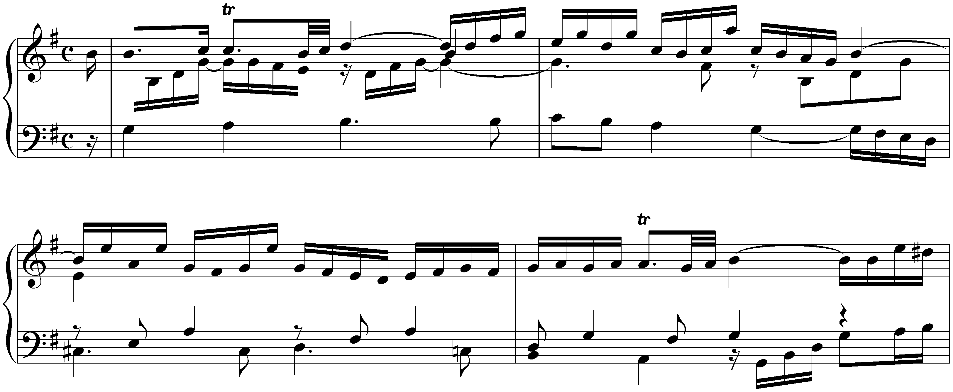 French Suite no. 5 in G major, BWV 816; 1. Allemande