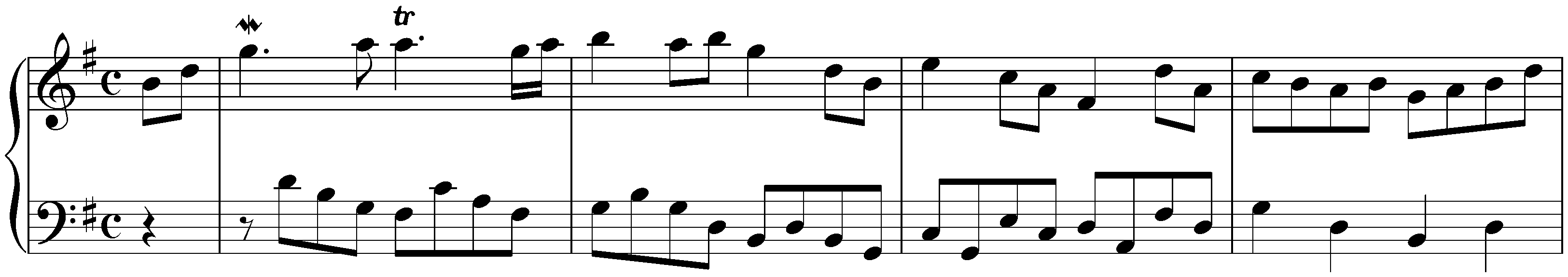 French Suite no. 5 in G major, BWV 816; 5. Bourrée