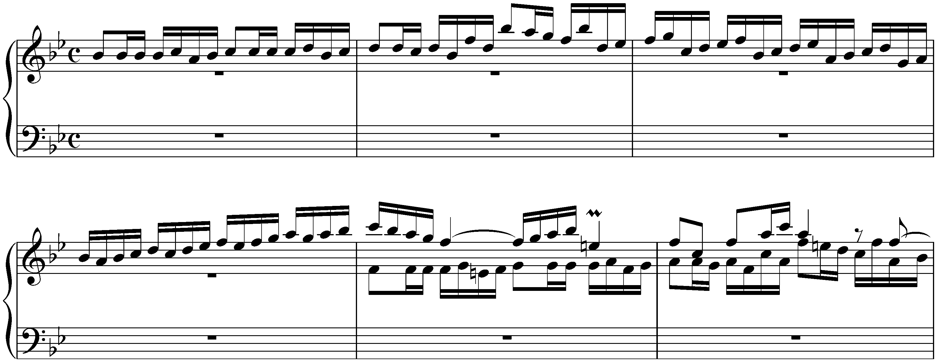 Fugue in B-flat major after Johann Adam Reincken, BWV 954