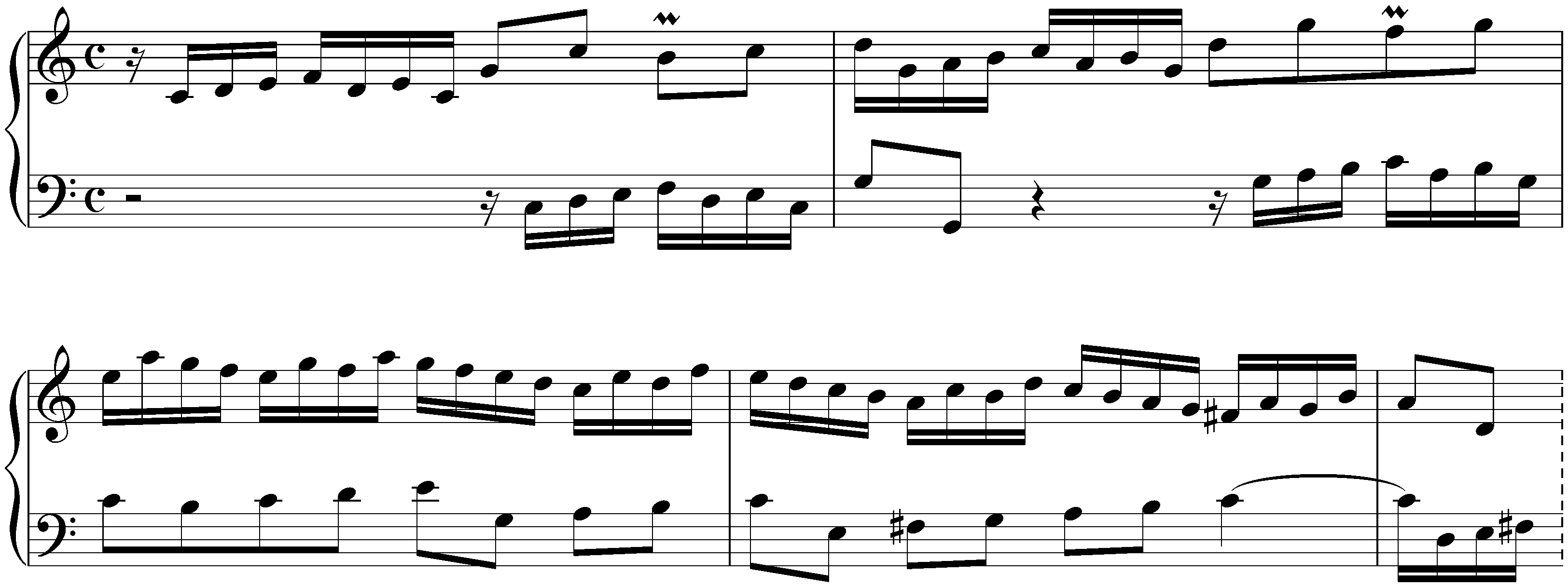 Fifteen Inventions, BWV 772–786; 1. C major, BWV 772