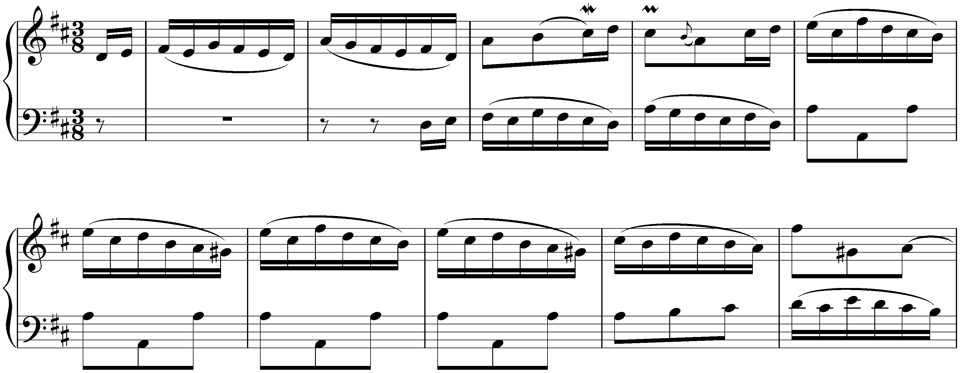 Fifteen Inventions, BWV 772–786; 3. D major, BWV 774