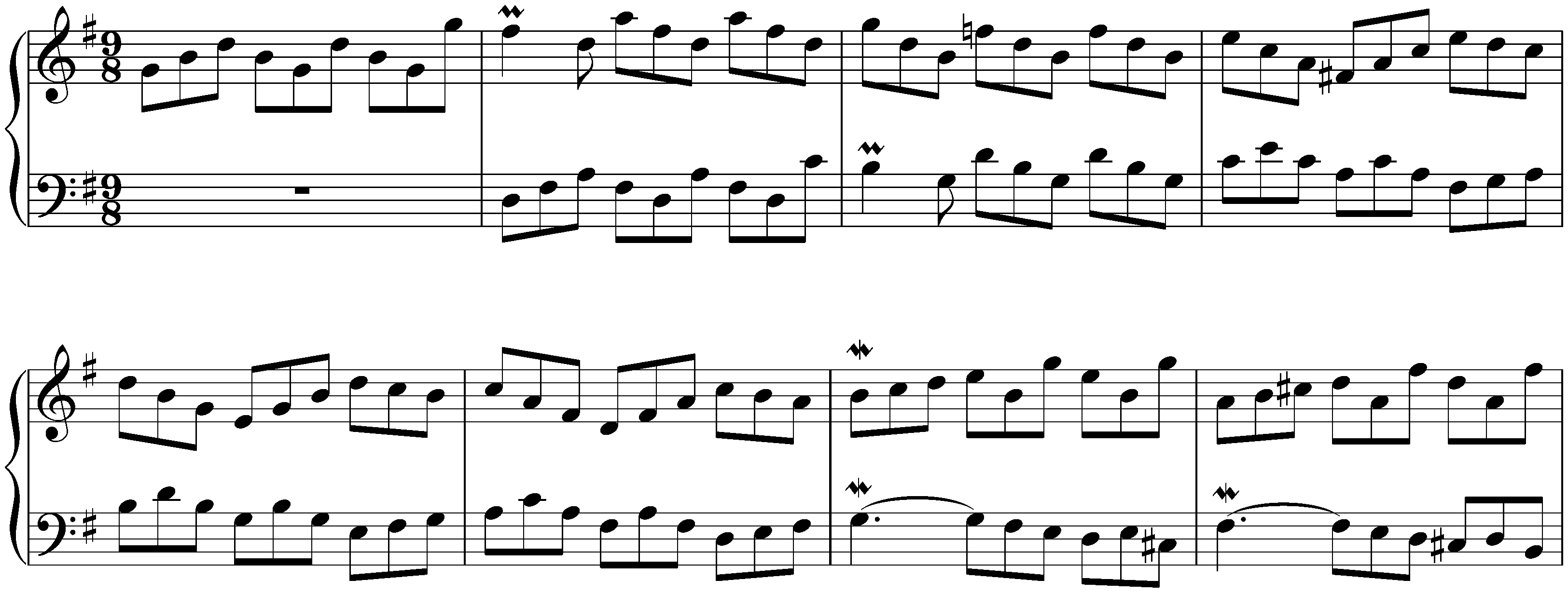 Fifteen Inventions, BWV 772–786; 10. G major, BWV 781