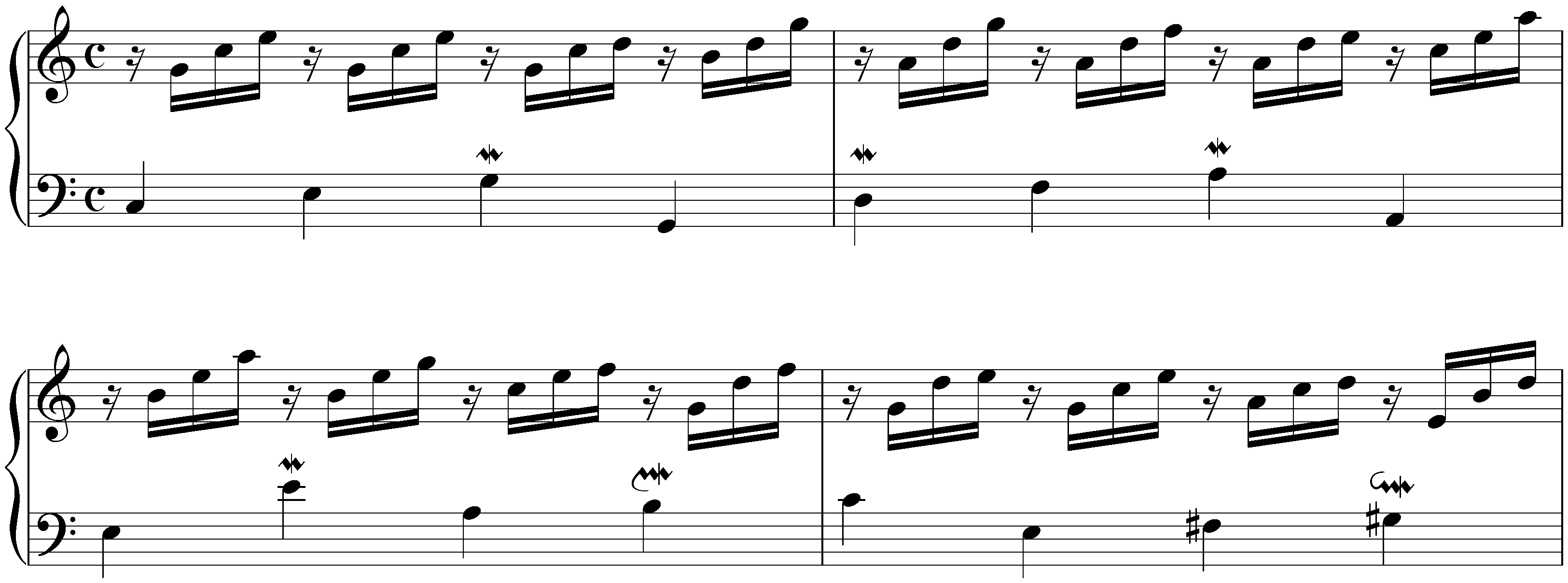 Nine little Preludes from the Notebook for Wilhelm Friedemann Bach, BWV 924–932; 1. C major, BWV 924