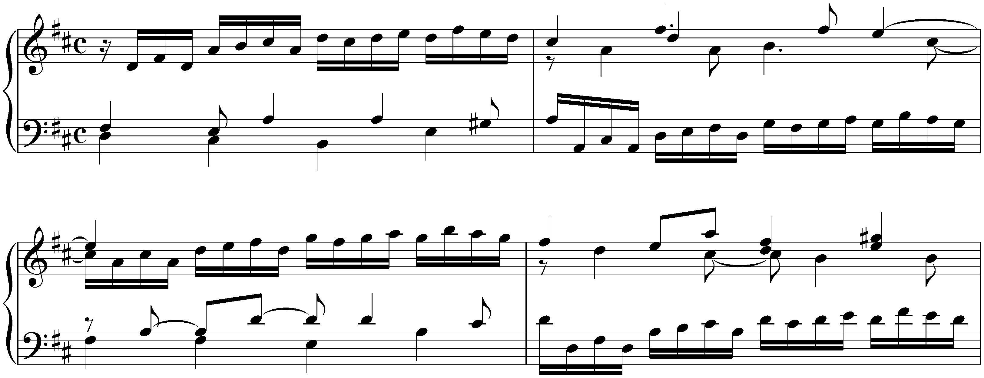 Nine little Preludes from the Notebook for Wilhelm Friedemann Bach, BWV 924–932; 2. D major, BWV 925