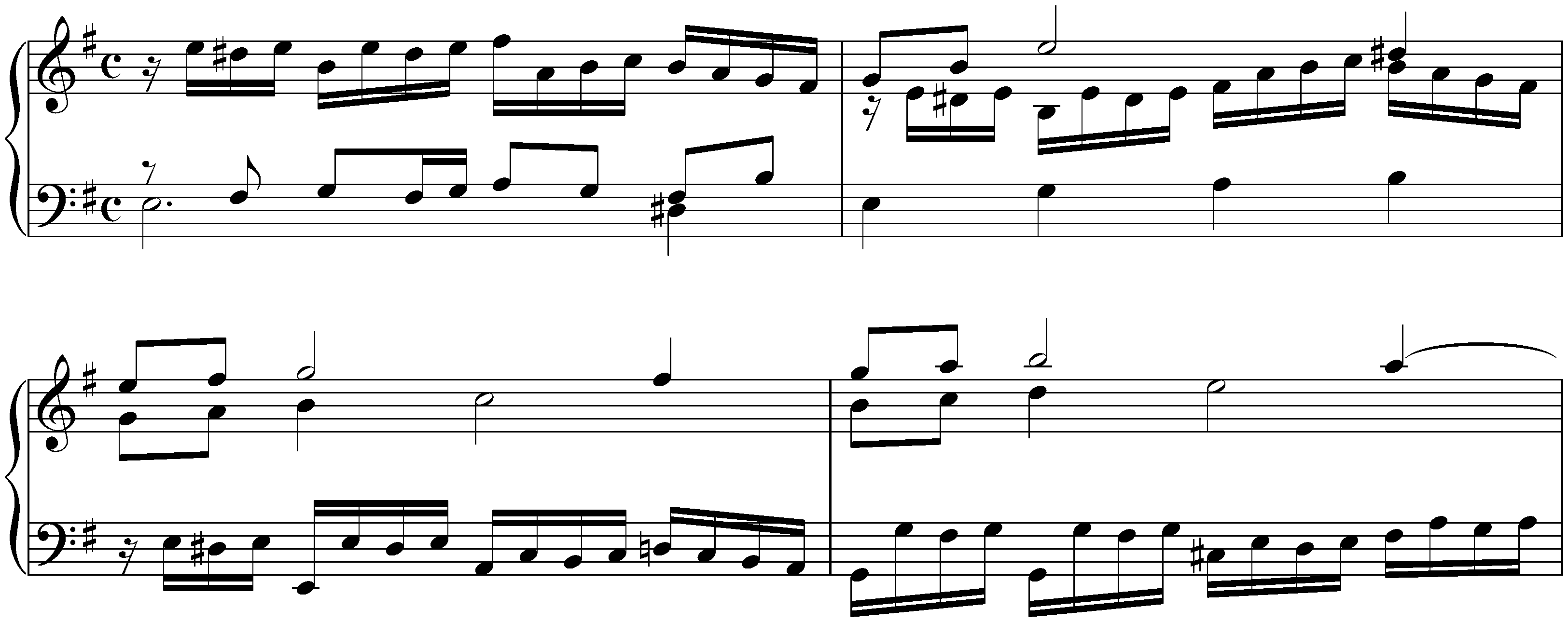 Nine little Preludes from the Notebook for Wilhelm Friedemann Bach, BWV 924–932; 9. E minor, BWV 932
