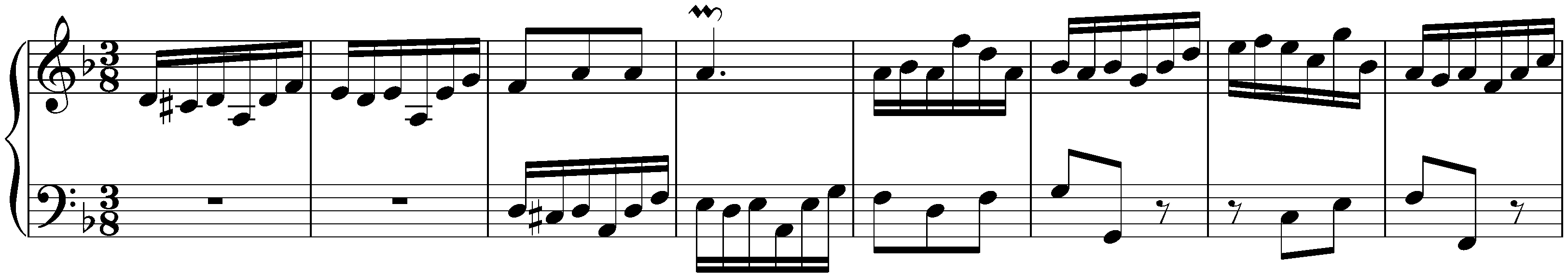 Six little Preludes, BWV 933–938; 3. D minor, BWV 935