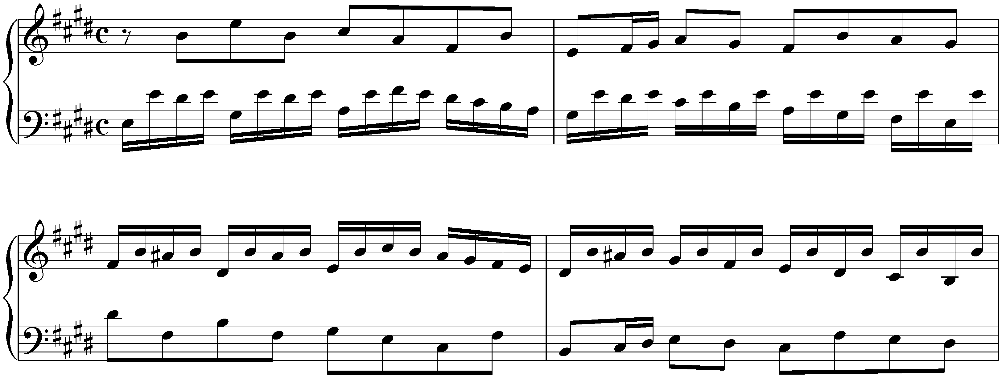 Six little Preludes, BWV 933–938; 5. E major, BWV 937