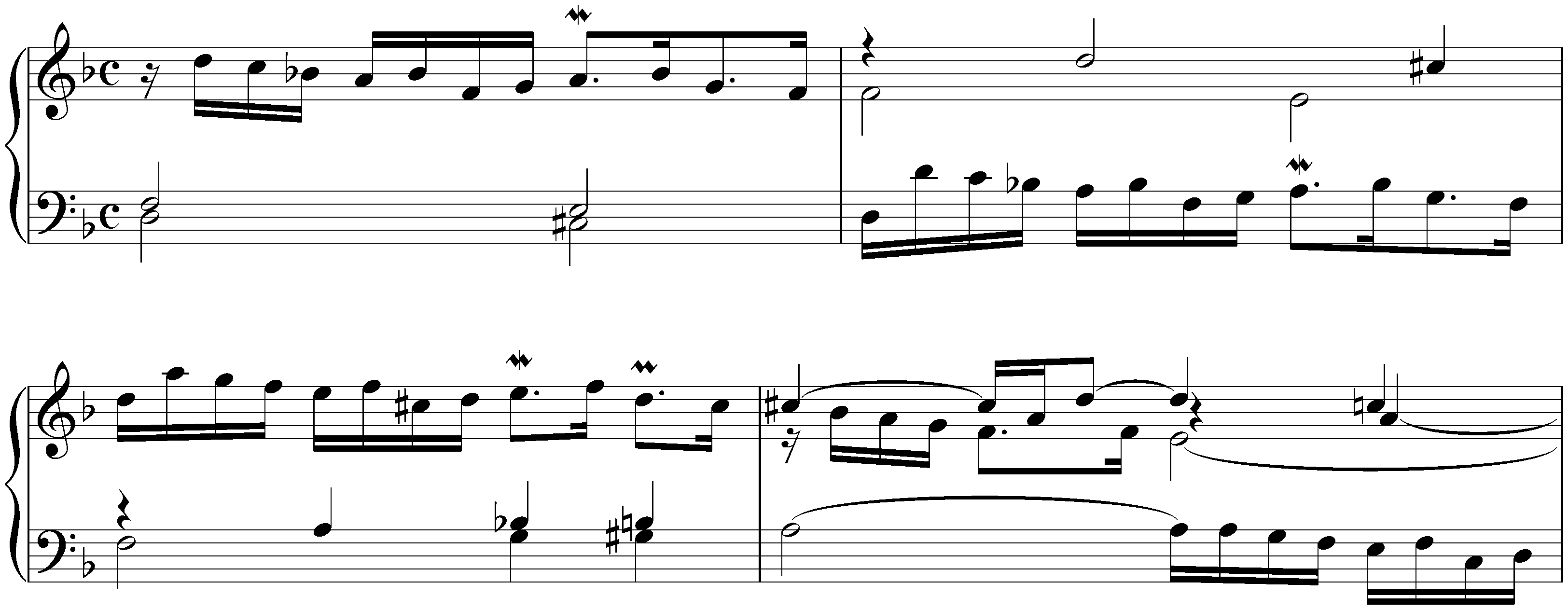 Five little Preludes, BWV 939–943; 2. D minor, BWV 940
