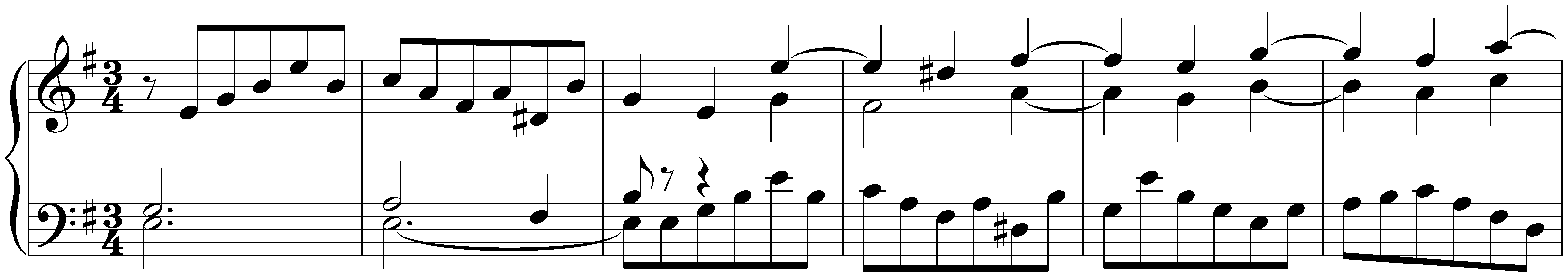 Five little Preludes, BWV 939–943; 3. E minor, BWV 941