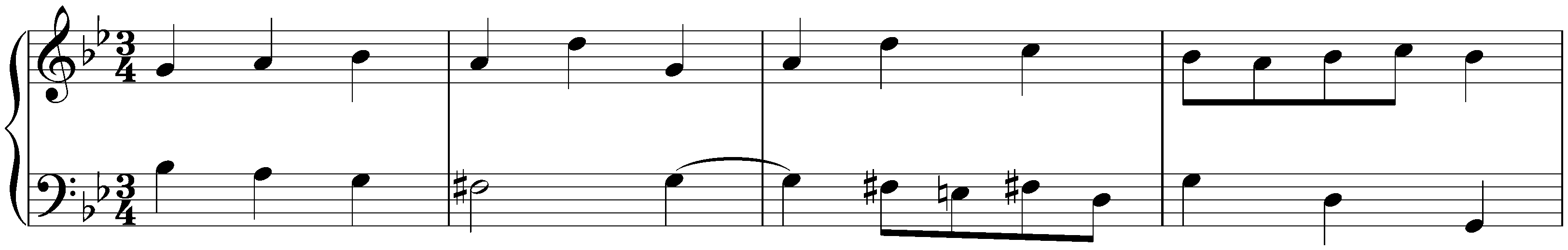 Overture in G minor, BWV 822; 5. Menuet I – Menuet II – Menuet I – Menuet III – Menuet I