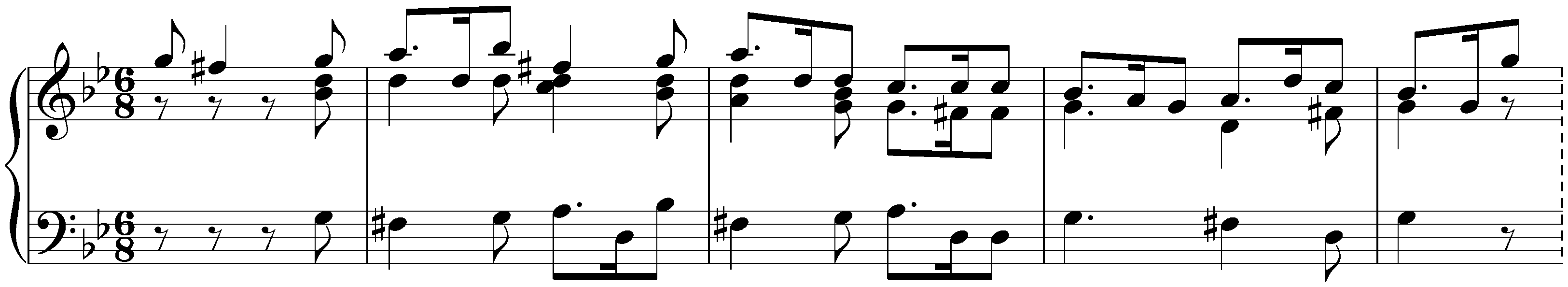 Overture in G minor, BWV 822; 6. Gigue
