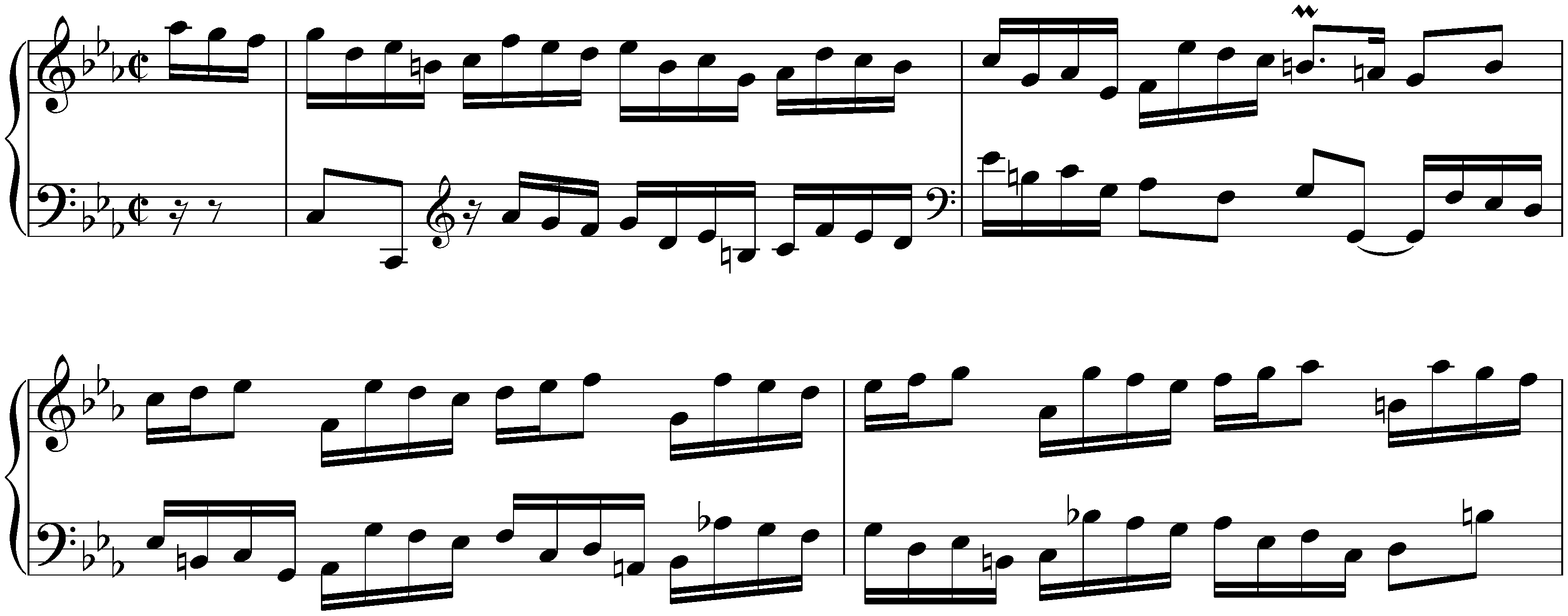 Partita no. 2 in C minor, BWV 826; 2. Allemande