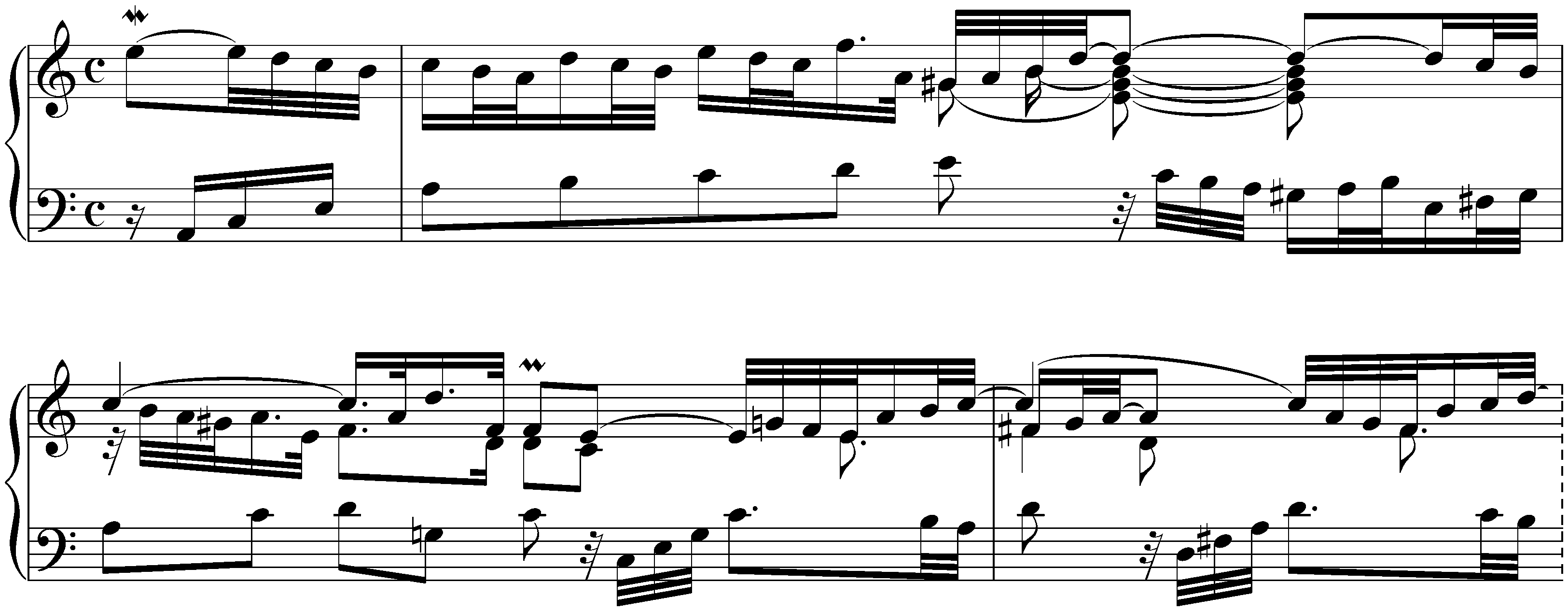 Partita no. 3 in A minor, BWV 827; 2. Allemande