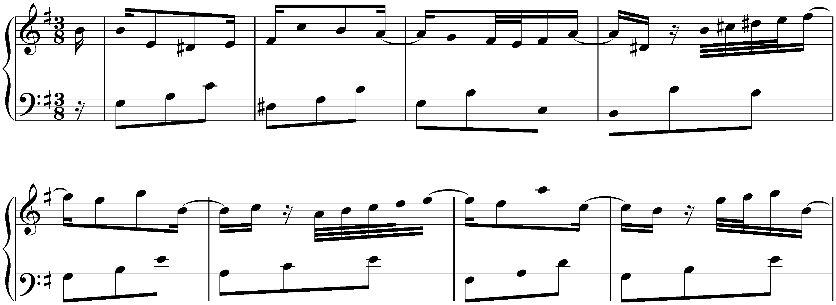 Partita no. 6 in E minor, BWV 830; 3. Courante