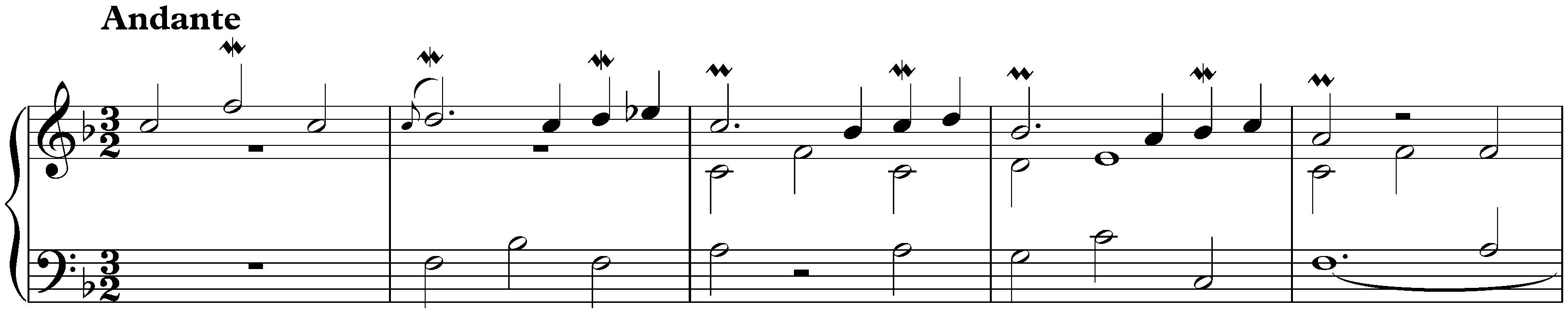 Praeludium et Partita del tuono terzo in F major, BWV 833; 1. Praeludium