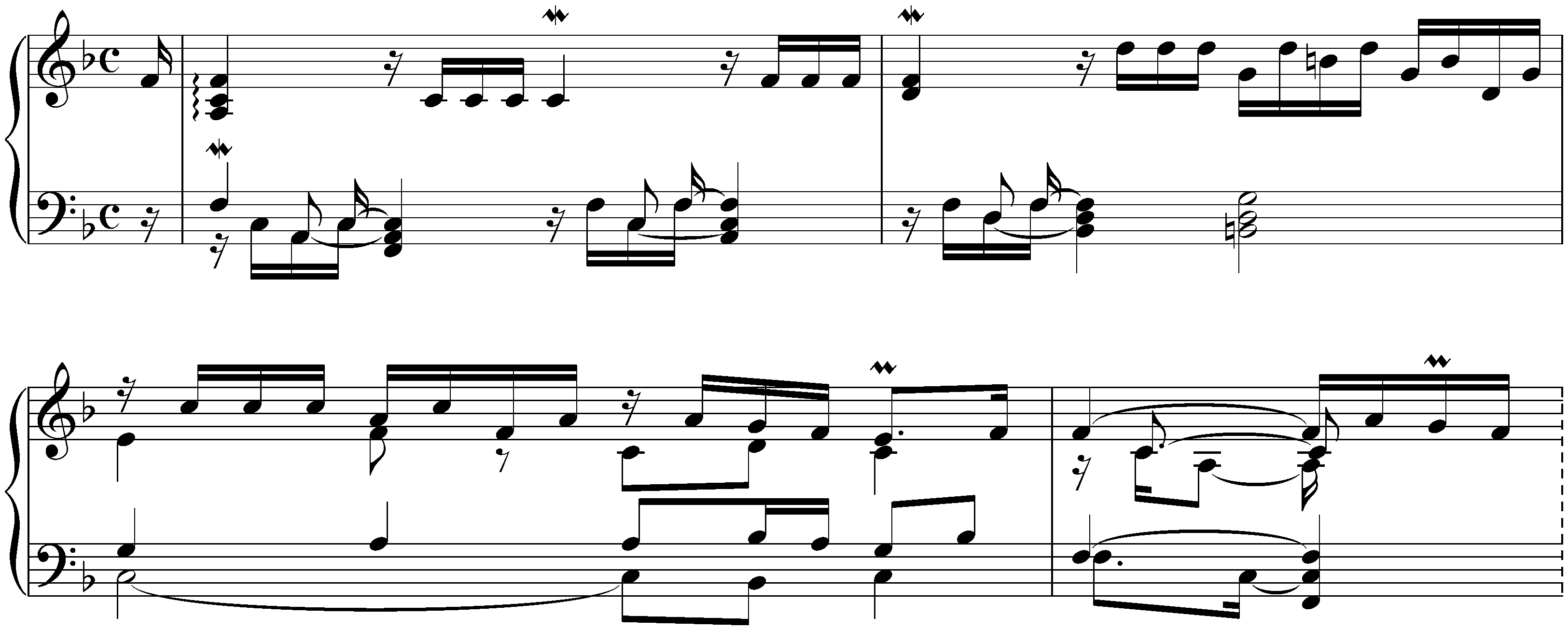 Praeludium et Partita del tuono terzo in F major, BWV 833; 2. Allemande
