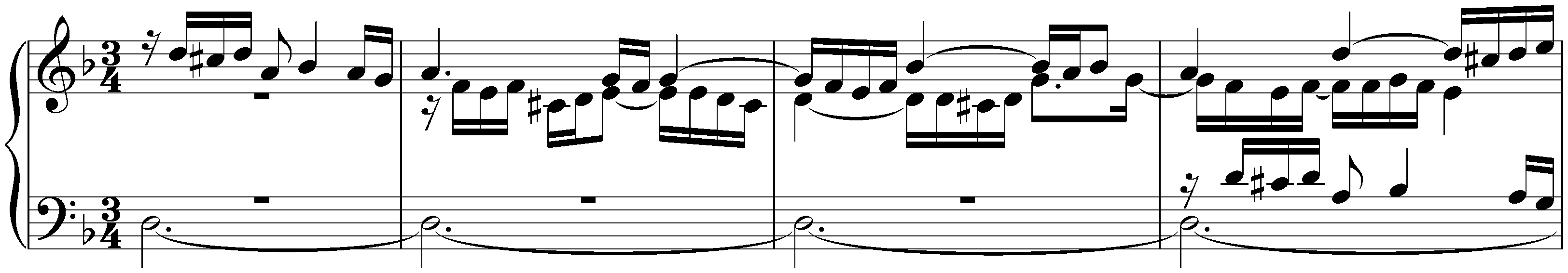 Prelude and Fughetta in D minor, BWV 899; 1. Prelude