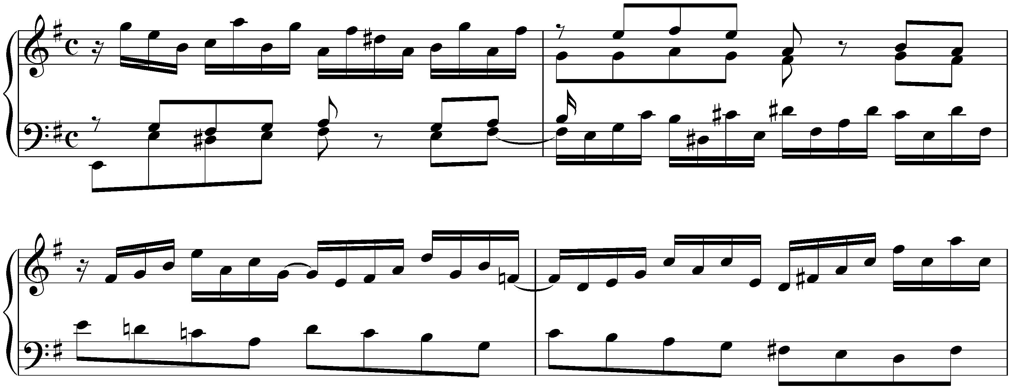 Prelude and Fughetta in E minor, BWV 900; 1. Prelude