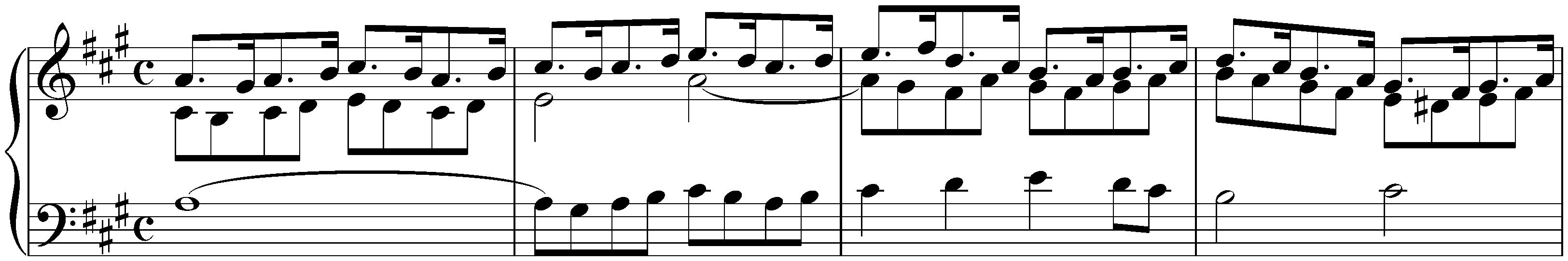 Prelude and Fugue in A major, BWV 896; 1. Prelude