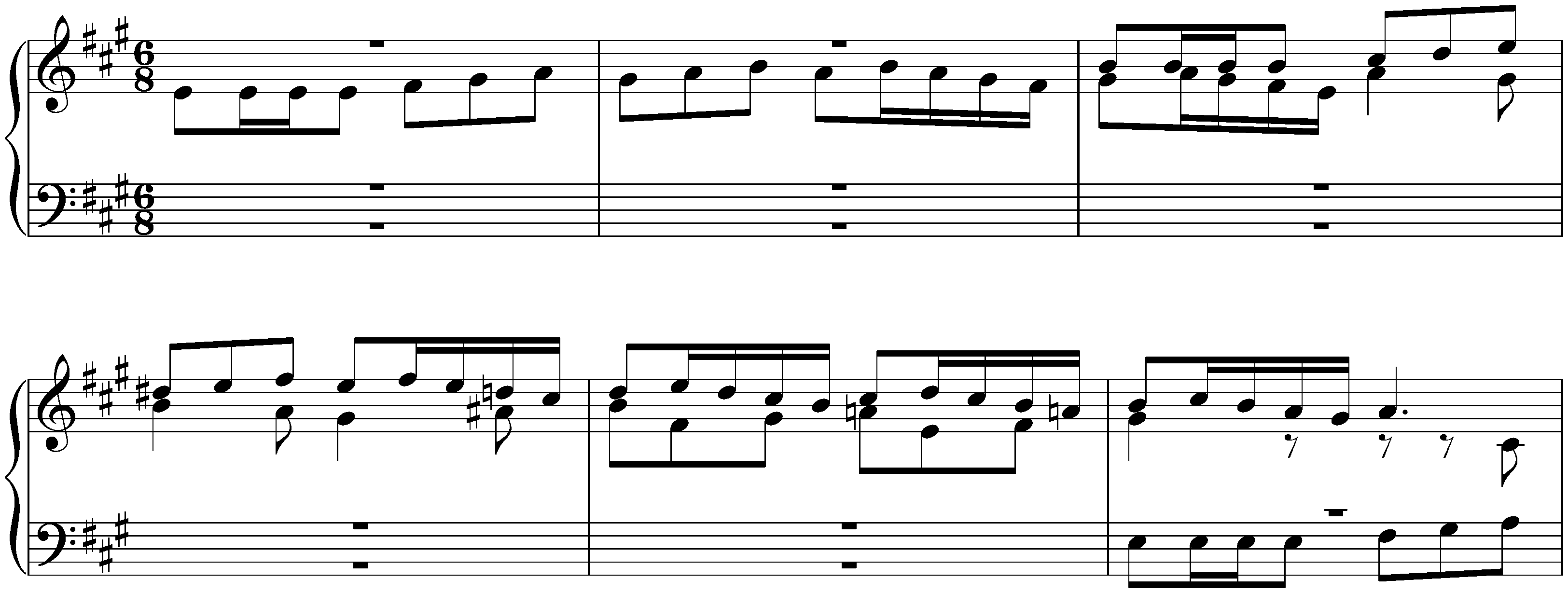 Prelude and Fugue in A major, BWV 896; 2. Fugue