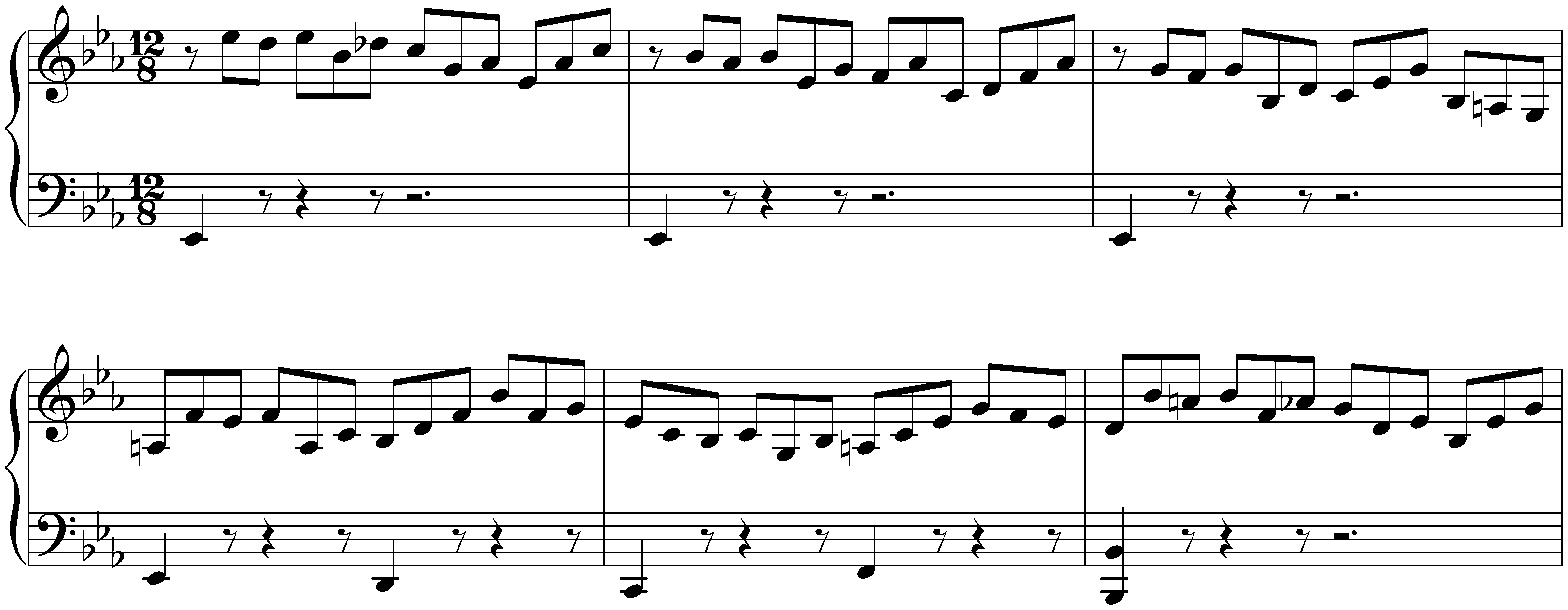 Prelude, Fugue and Allegro in E-flat major, BWV 998; 1. Prelude