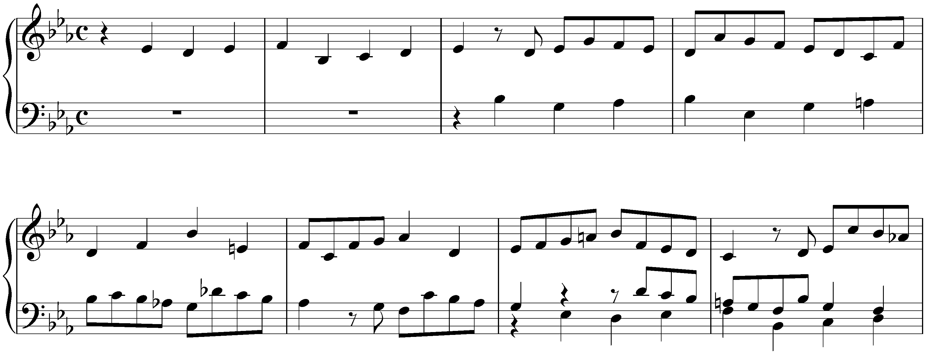 Prelude, Fugue and Allegro in E-flat major, BWV 998; 2. Fugue