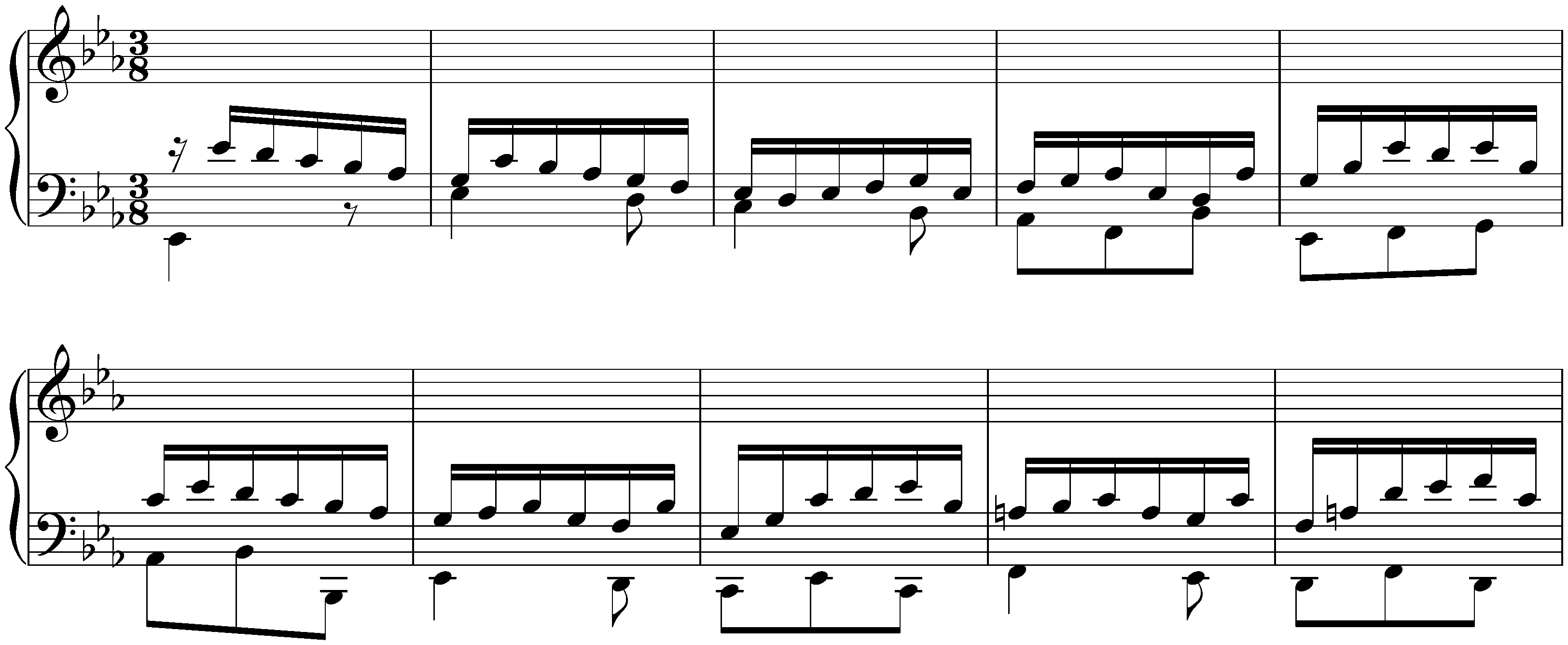 Prelude, Fugue and Allegro in E-flat major, BWV 998; 3. Allegro