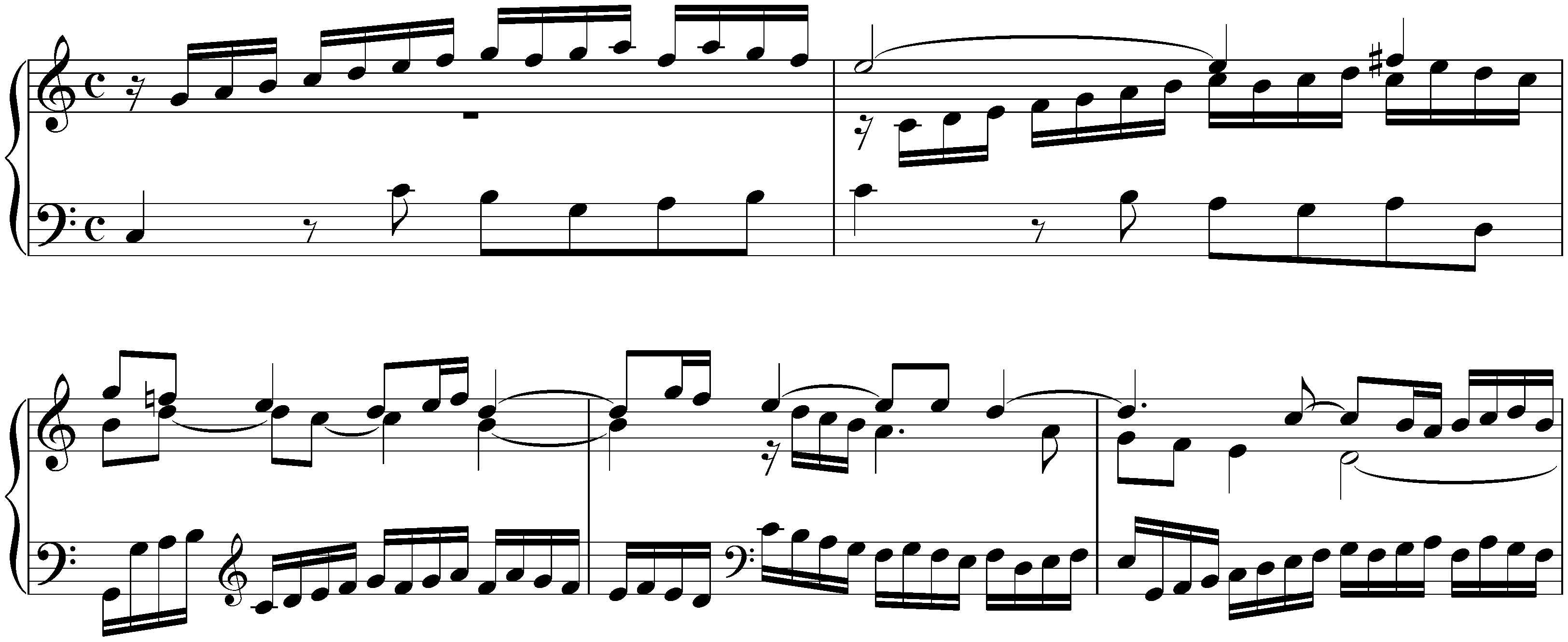 Fifteen Sinfonias, BWV 787–801; 1. C major, BWV 787