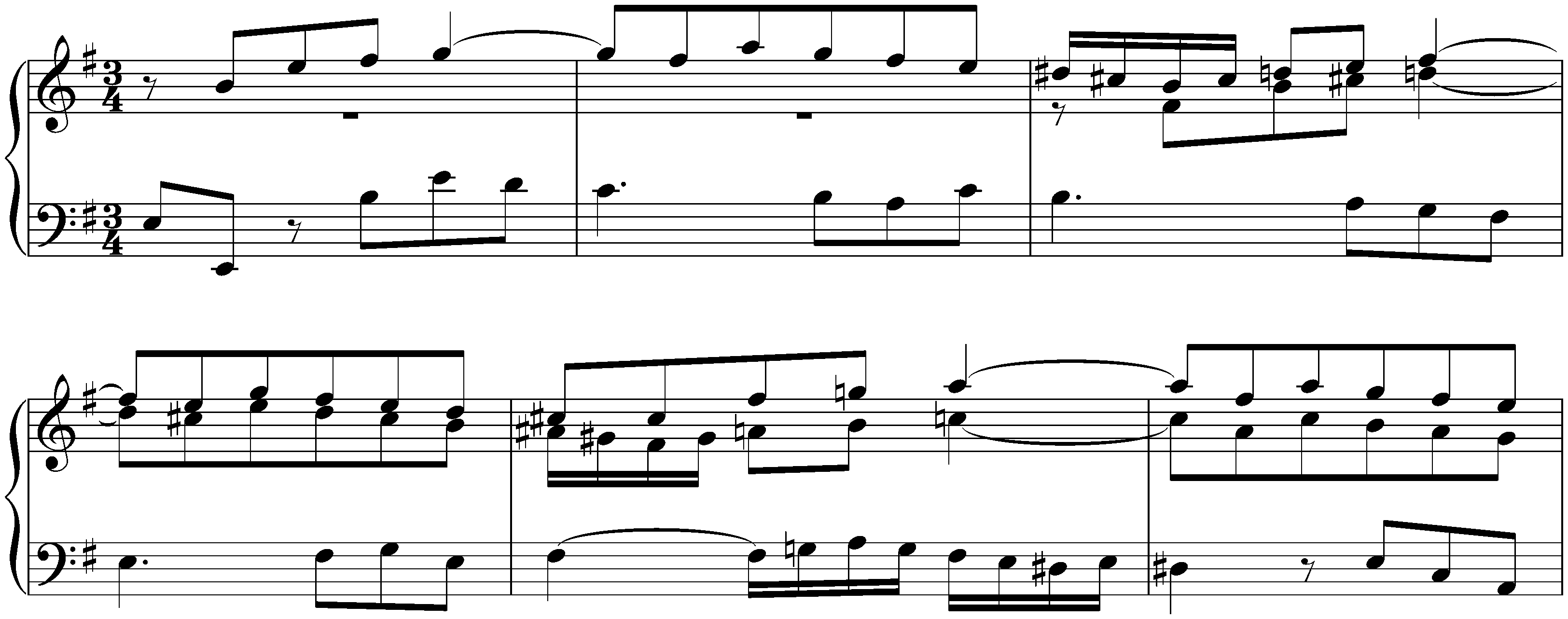 Fifteen Sinfonias, BWV 787–801; 7. E minor, BWV 793